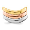 14k Tri-Color Triple Wave Bands