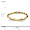 14k Diamond Fancy Bamboo Ring
