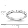 14k White Gold 7-stone Diamond Band