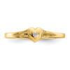 14k .01ct Diamond Heart Toe Ring