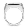 14k White Gold Diamond 5-stone Mens Ring