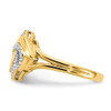 14k Polished Diamond Fancy Shaped Ring