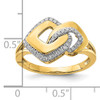 14k Polished Diamond Fancy Shaped Ring