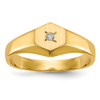 14KY Child's AA Diamond Signet Ring