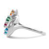 10k White Gold Genuine 4 Stone Mother's Ring 10k White Gold Genuine 4 Stone Mother's Ring