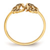 14KY Polished Monogram Ring