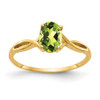 14k Peridot ring