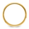 14k Yellow Gold Standard Comfort Fit Brush Satin Fancy Band