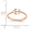 14K Rose Polished Anchor Ring
