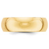 14k 7mm Half-Round Wedding Band