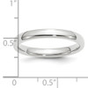 Platinum 3mm Comfort-Fit Wedding Band