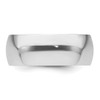 Platinum 8mm Half-Round Featherweight Band