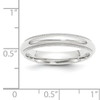 Platinum 4mm Comfort-Fit Milgrain Wedding Band