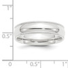Platinum 6mm Comfort-Fit Milgrain Wedding Band