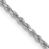 10k White Gold 1.75mm Diamond-cut Rope Chain