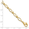 10k Solid Polished Religious Fish Bracelet