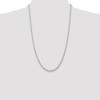 10k White Gold 3mm D/C Quadruple Rope Chain