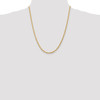 10k 3mm Diamond-cut Rope Chain