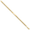 10k Semi-solid Anchor Link ID Bracelet