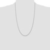 10k White Gold 2mm D/C Quadruple Rope Chain
