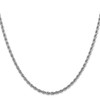10k White Gold 2.75mm Diamond-cut Rope Chain