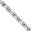 10k White Gold 3.5mm Diamond-cut Rope Chain