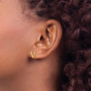 10KY Polished Initial Letter V Post Earrings 10KY Polished Initial Letter V Post Earrings