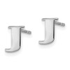 10KWPolished Initial Letter J Post Earrings 10KWPolished Initial Letter J Post Earrings