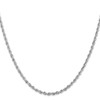 10k White Gold 2.75mm Diamond Cut Quadruple Rope Chain