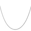 10k White Gold 1.15mm Diamond Cut Machine Made Rope Chain