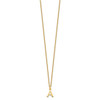 10KY Cutout Letter A Initial Necklace