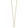 10KY Cutout Letter S Initial Necklace