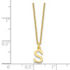 10KY Cutout Letter S Initial Necklace