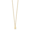 10KY Cutout Letter E Initial Necklace