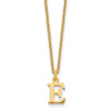 10KY Cutout Letter E Initial Necklace
