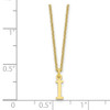 10KY Cutout Letter I Initial Necklace
