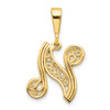 10k Initial N Pendant