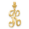 10k Initial K Pendant