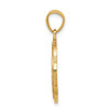 10K Two-tone w/White Rhodium Sweet 15 ANOS Oval Pendant