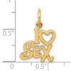 10k Talking - I HEART SEX Charm
