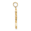 10K 3-D Enamel Gingerbread Man Charm