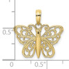 10K Filigree Butterfly Charm