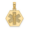 10k Medical Disc Pendant