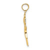 10k Solid Polished Girl with Pig-Tails Charm