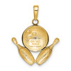 10k Diamond-Cut Bowling Theme Charm 10k Diamond-Cut Bowling Theme Charm