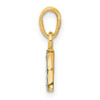10K and Rhodium Diamond Initial I Charm