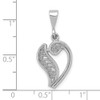 10KW Filigree Initial V Pendant