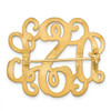 14KY Monogram Pin