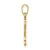 10KY Initial Letter F Pendant