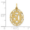 10k #50 in Oval Pendant